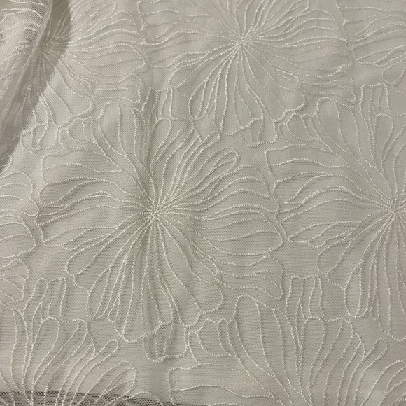 Alfani Women S White Floral Lace Butterfly Sleeve Top Wedding Career Party - Picture 2 of 11